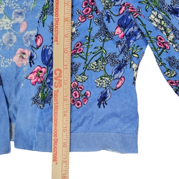 Talbots Floral Open Cardigan (Size S) - Picture 4 of 5